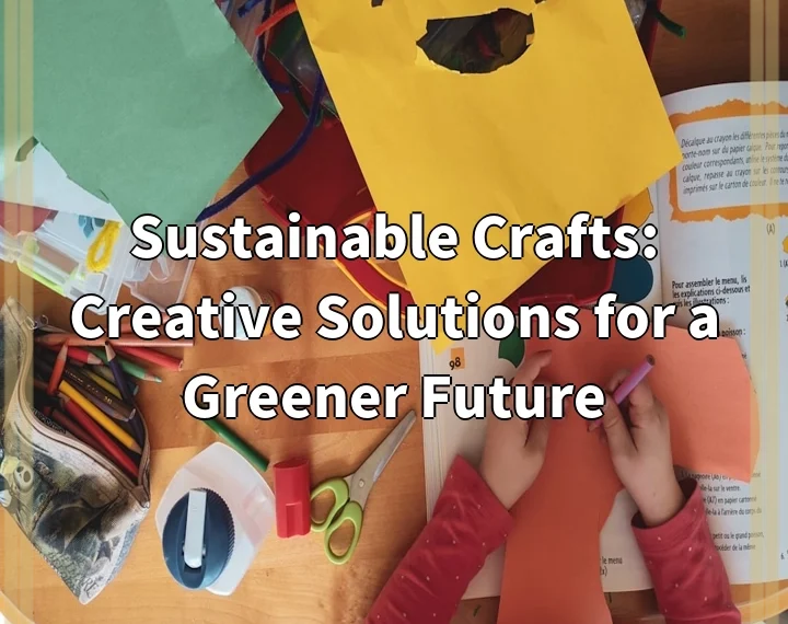 Sustainable Crafts: Creative Solutions for a Greener Future