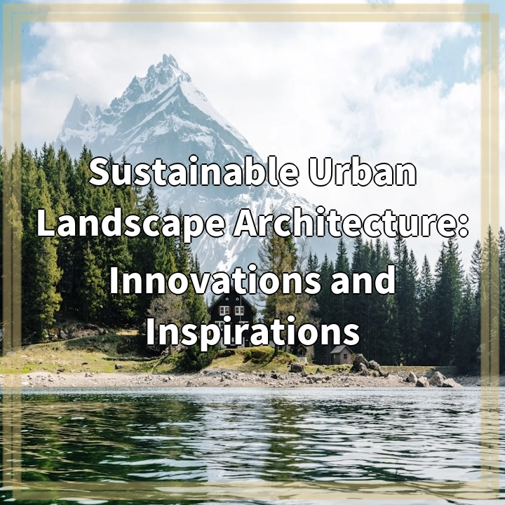 Sustainable Urban Landscape Architecture: Innovations and Inspirations