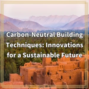 Carbon-Neutral Building Techniques: Innovations for a Sustainable Future