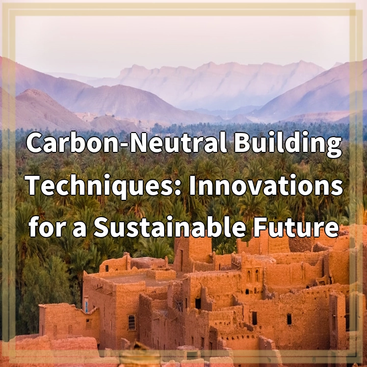 Sustainable Building Innovations: Achieving Carbon Neutrality