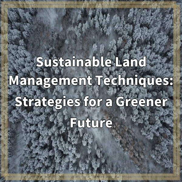 Sustainable Land Management Techniques: Strategies for a Greener Future