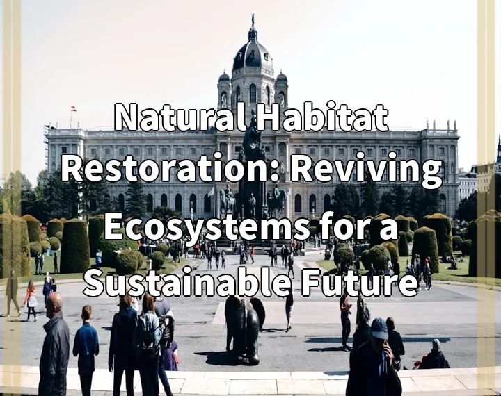 Natural Habitat Restoration: Reviving Ecosystems for a Sustainable Future