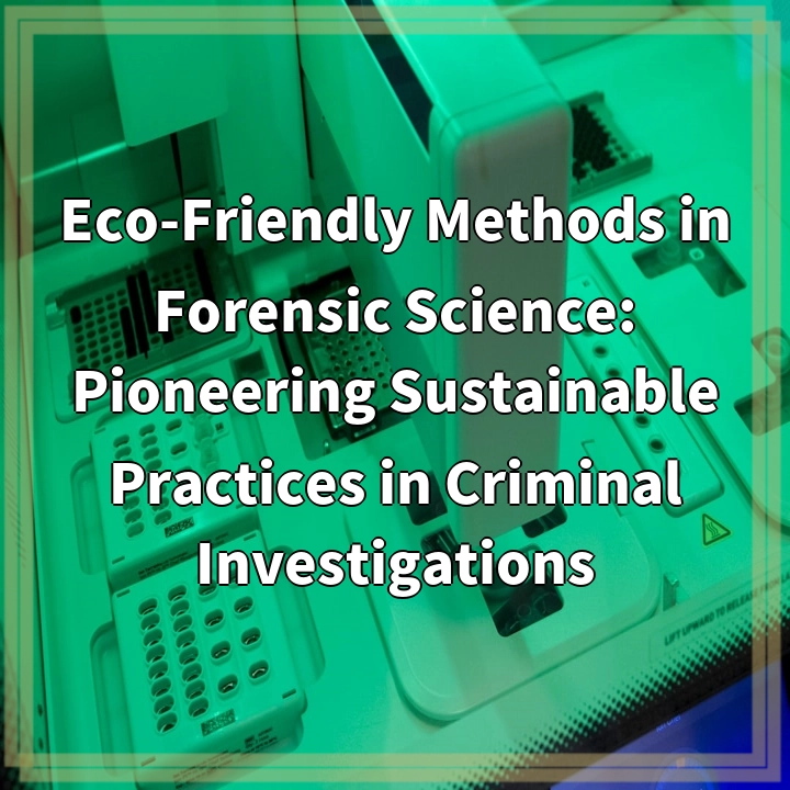 Eco-Friendly Methods in Forensic Science: Pioneering Sustainable Practices in Criminal Investigations