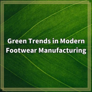 Green Trends in Modern Footwear Manufacturing