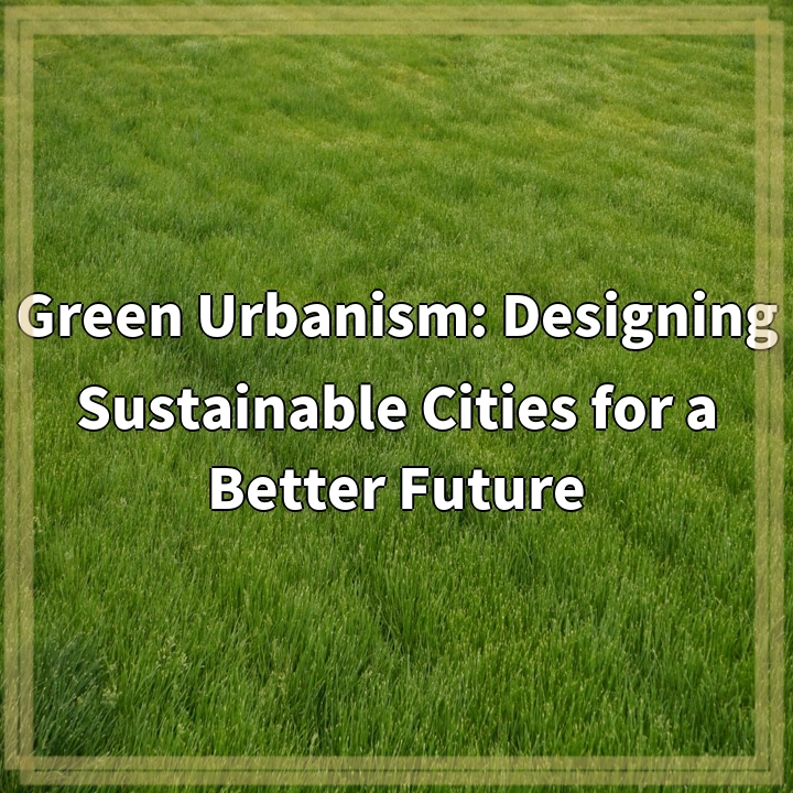 Green Urbanism: Designing Sustainable Cities for a Better Future