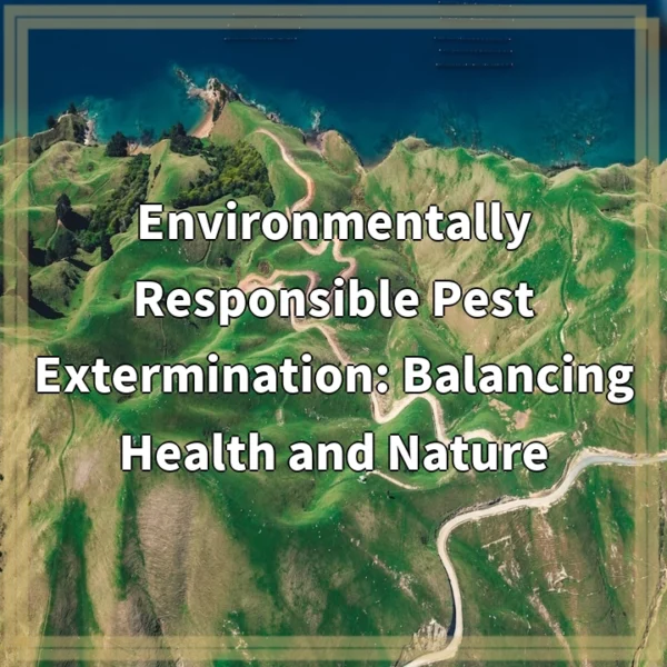 Environmentally Responsible Pest Extermination: Balancing Health and Nature