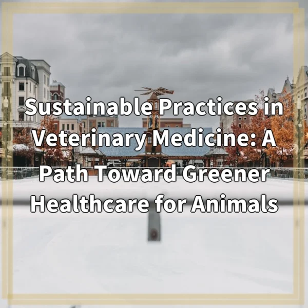 Sustainable Practices in Veterinary Medicine: A Path Toward Greener Healthcare for Animals