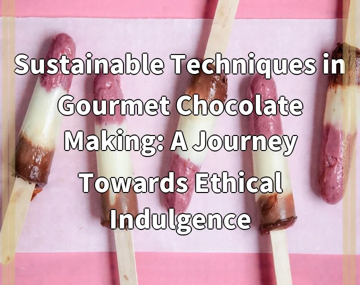 Sustainable Techniques in Gourmet Chocolate Making: A Journey Towards Ethical…