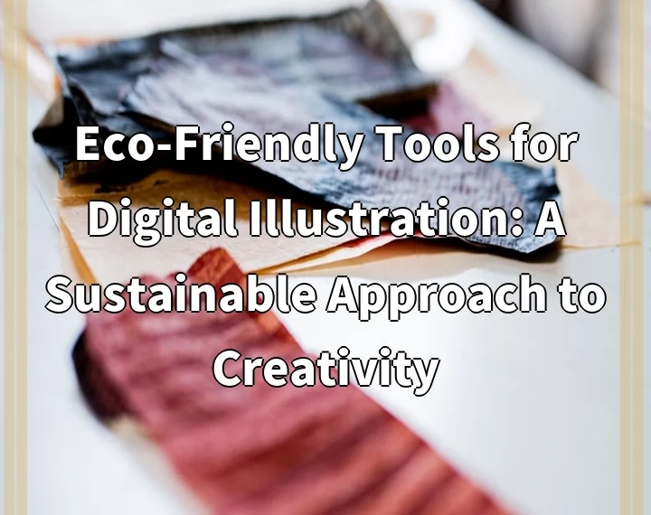 Eco-Friendly Tools for Digital Illustration: A Sustainable Approach to Creativity