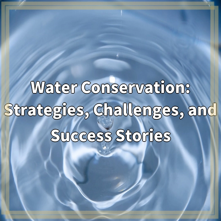 Water Conservation: Strategies, Challenges, and Success Stories