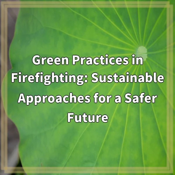 Green Practices in Firefighting: Sustainable Approaches for a Safer Future