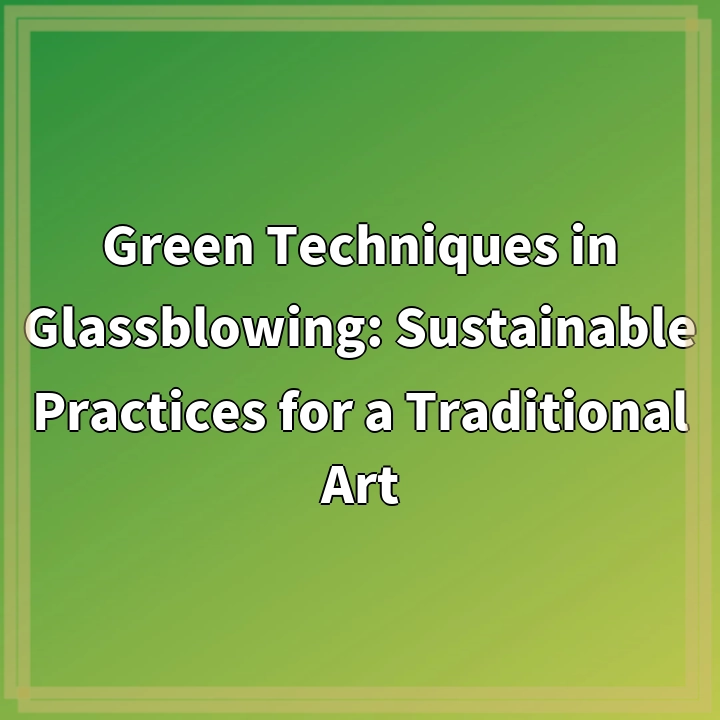 Green Techniques in Glassblowing: Sustainable Practices for a Traditional…