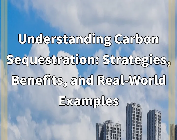 Understanding Carbon Sequestration: Strategies, Benefits, and Real-World Examples