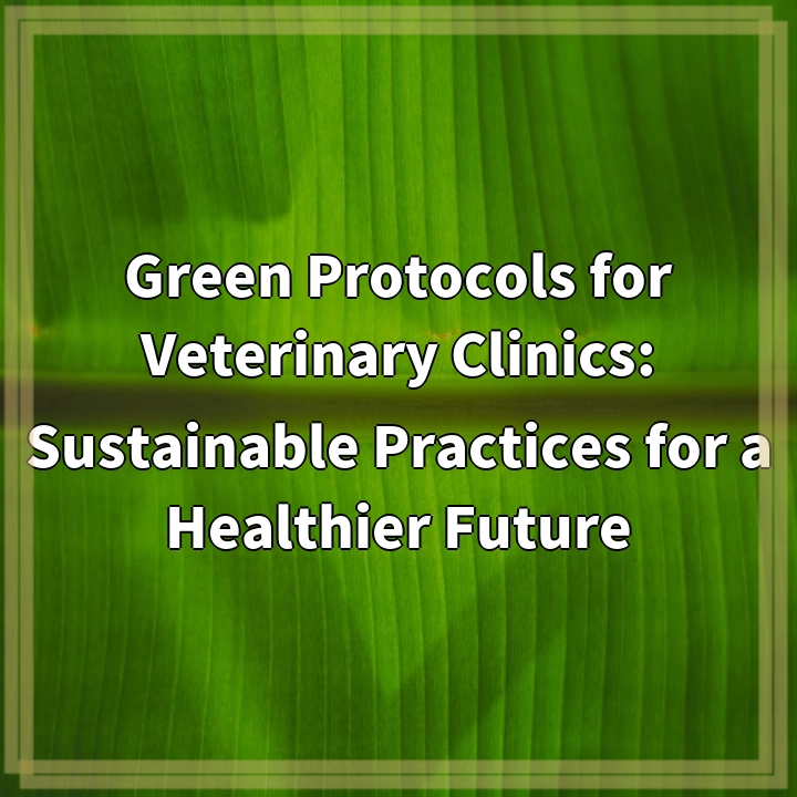 Green Protocols for Veterinary Clinics: Sustainable Practices for a…