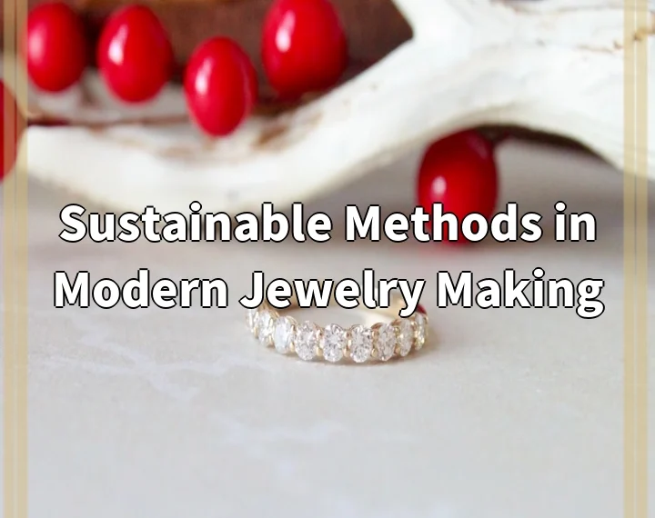 Sustainable Methods in Modern Jewelry Making