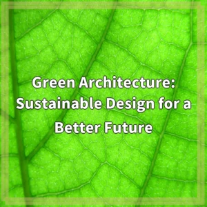 Green Architecture: Sustainable Design for a Better Future