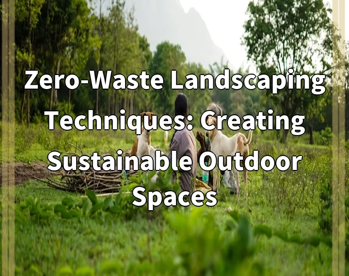 Zero-Waste Landscaping Techniques: Creating Sustainable Outdoor Spaces