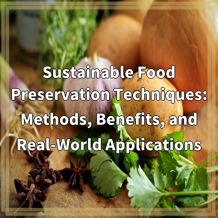 Sustainable Food Preservation Techniques: Methods, Benefits, and Real-World Applications