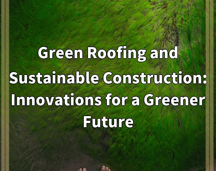 Green Roofing and Sustainable Construction: Innovations for a Greener Future