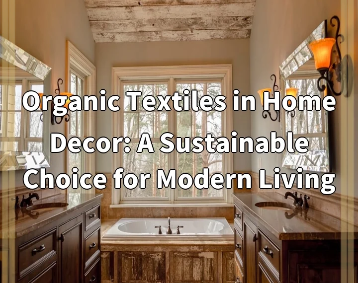 Organic Textiles in Home Decor: A Sustainable Choice for Modern Living