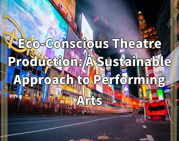 Eco-Conscious Theatre Production: A Sustainable Approach to Performing Arts