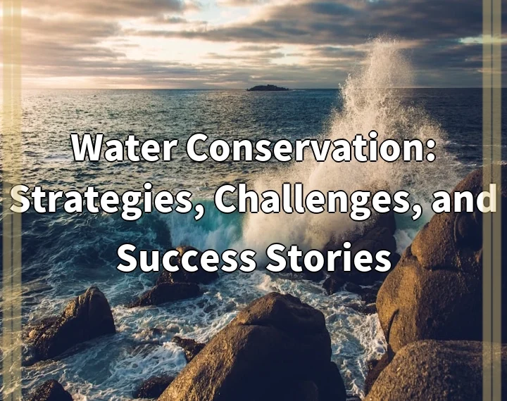 Water Conservation: Strategies, Challenges, and Success Stories